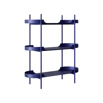 Metāla plaukts Taru, zils