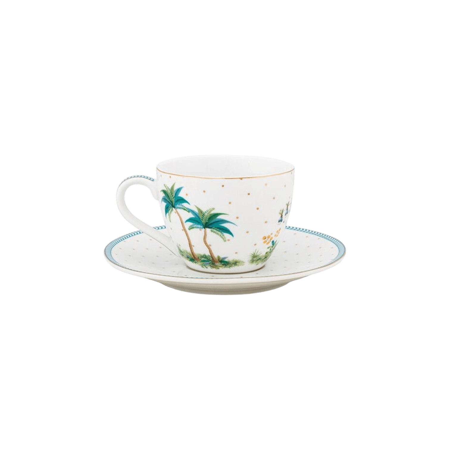 Espresso tase ar apakštasi Jolie Dots Gold, 120ml Espresso tase ar apakštasi Jolie Dots Gold, 120ml