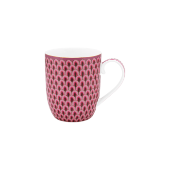 Krūze Small Flower Festival Scallop Dark Pink 145ml