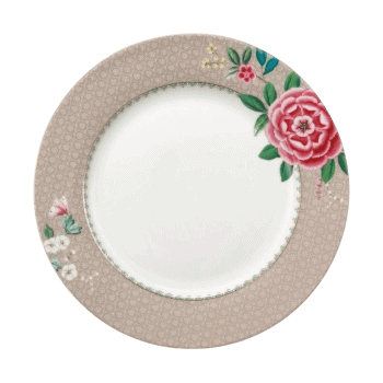 Šķīvis Blushing Birds Khaki, 26.5cm