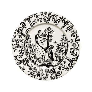 Šķīvis Taika, melns, 22cm