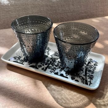 Ūdens glāzes Kastehelmi, 2gab., dark grey