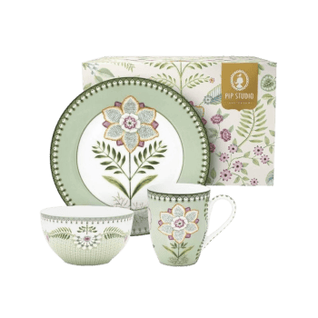 Brokastu komplekts Lily&Lotus Light Green, 3gab.