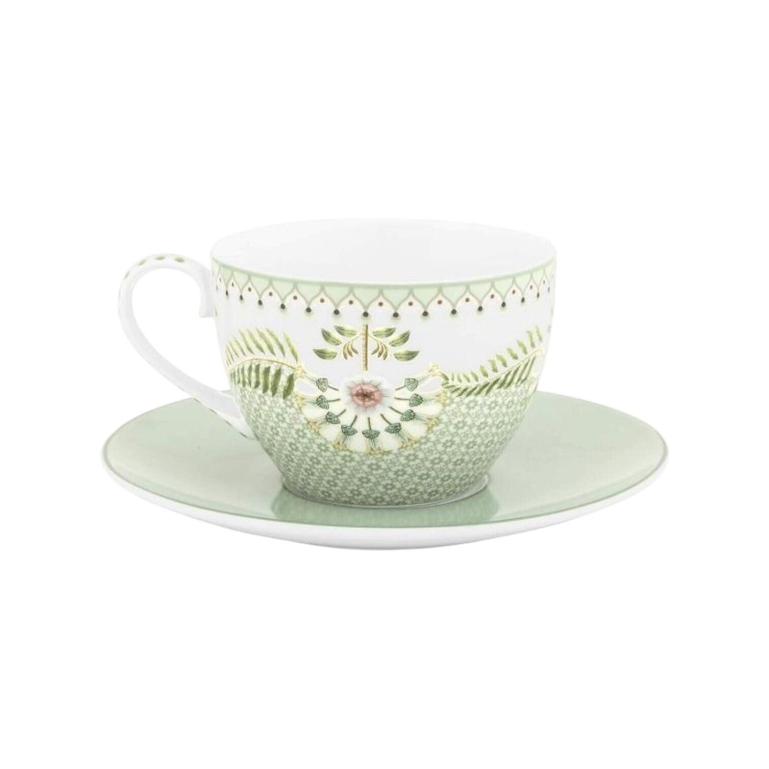 Krūze ar apakštasi Lily&Lotus Tiles Light Green, 280ml Krūze ar apakštasi Lily&Lotus Tiles Light Green, 280ml