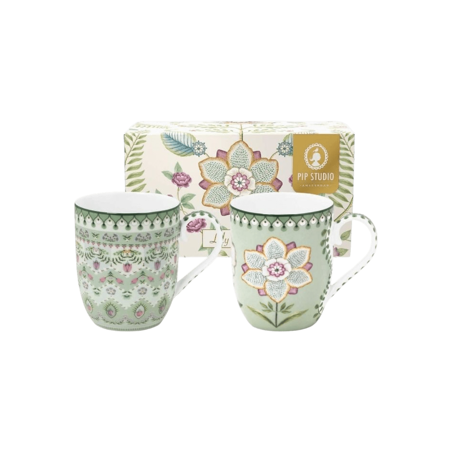 Krūzes Lily&Lotus Light Green, 145ml, 2gab. Krūzes Lily&Lotus Light Green, 145ml, 2gab.