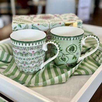 Krūzes Lily&Lotus Light Green, 450ml, 2gab.