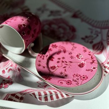 Šķīvis Jolie Flowers Pink, 12cm