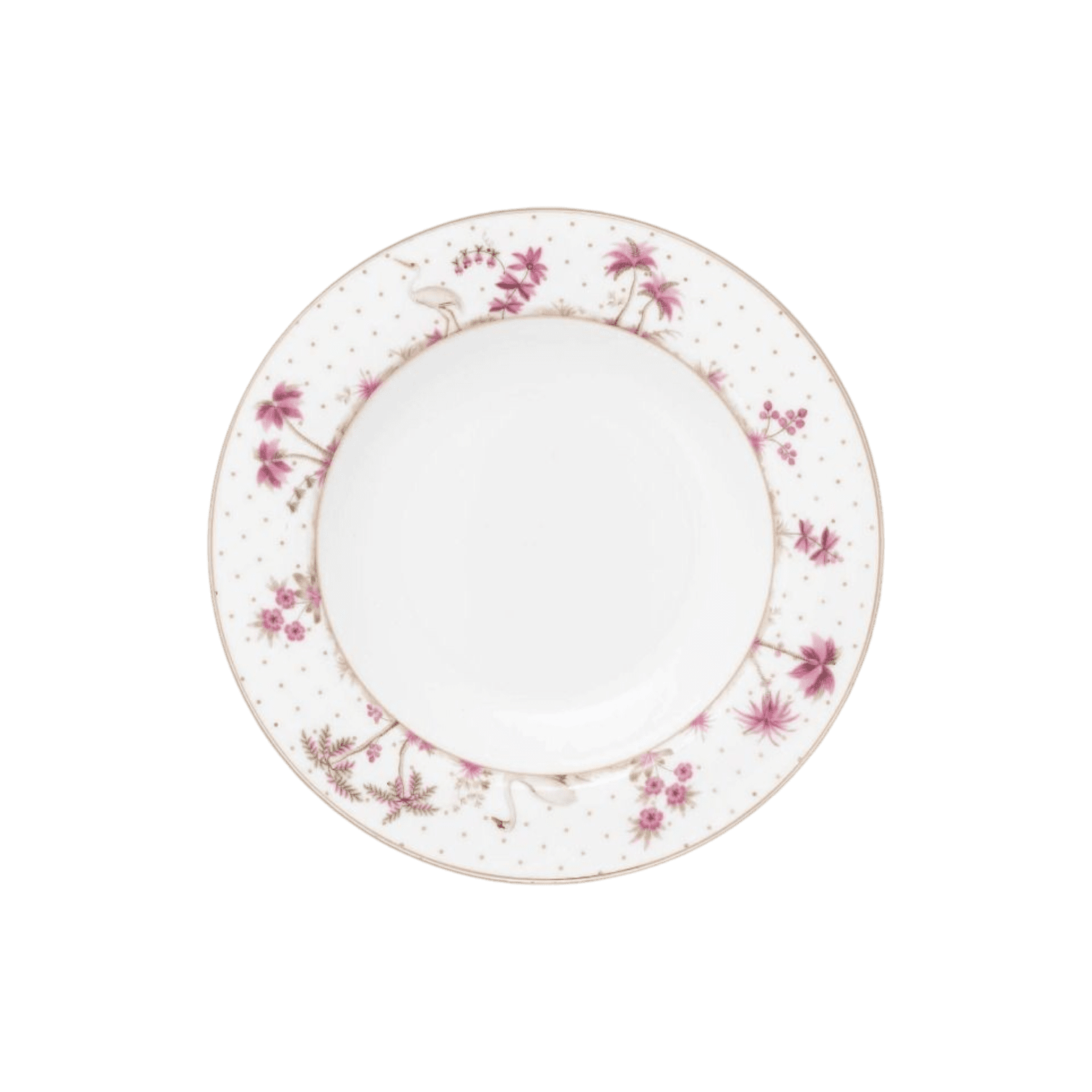 Šķīvis zupai Jolie Dots Gold Pink, 21,5cm Šķīvis zupai Jolie Dots Gold Pink, 21,5cm