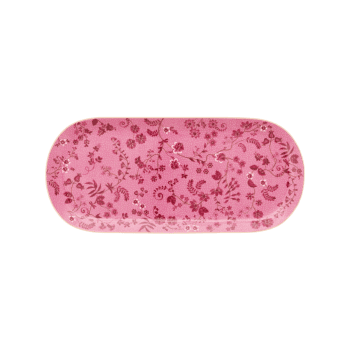 Kūkas paplāte Jolie Flowers Pink, 33.6x15.5cm