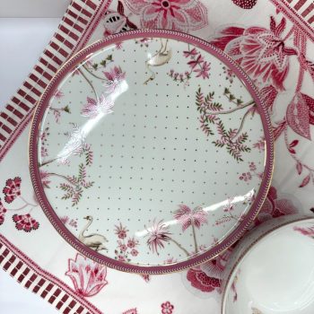 Kūkas paplāte Jolie Dots Gold Pink, 21cm