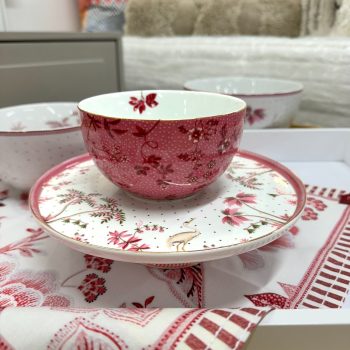 Bļoda Jolie Flowers Pink, 12cm