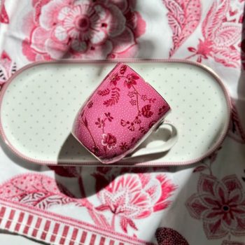 Krūze Jolie Flowers Pink, 145ml