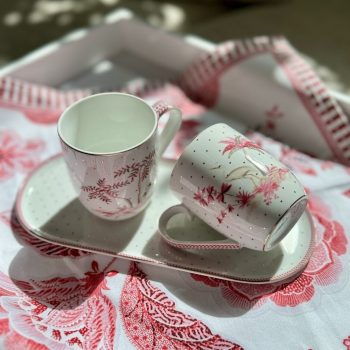 Krūze Jolie Dots Gold Pink, 145ml