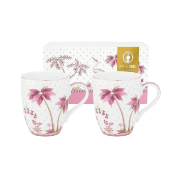 Krūzes Jolie Dots Gold Pink, 350ml, 2gab.