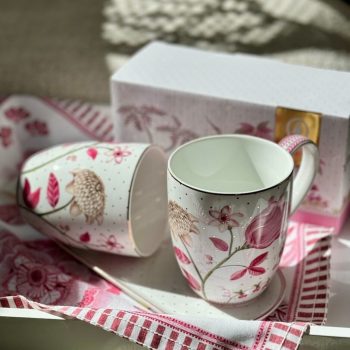 Krūzes Jolie Tulip Pink, 450ml, 2gab.