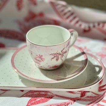 Espresso tase Jolie Dots Gold pink, 120ml