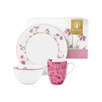 Brokastu komplekts Jolie Pink, 3gab.