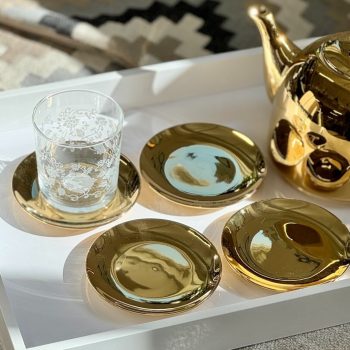 Šķīvji Gold, 12cm, 4gab.