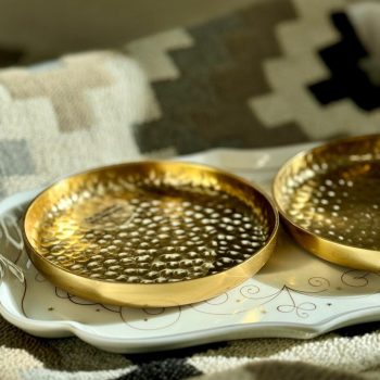 Metāla paplāte Gold, 12cm