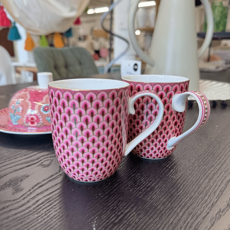 Krūze Small Flower Festival Scallop Dark Pink 145ml Krūze Small Flower Festival Scallop Dark Pink 145ml