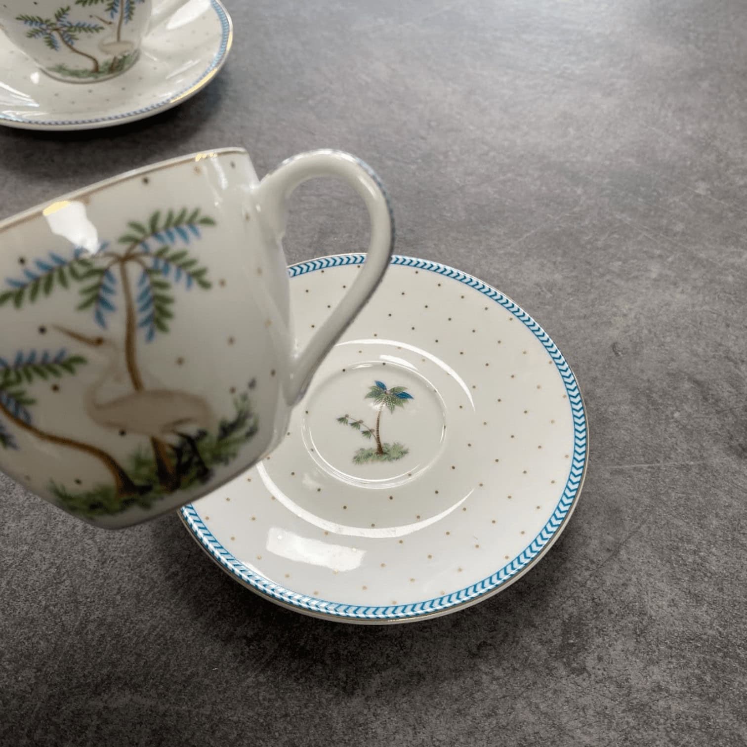 Espresso tase ar apakštasi Jolie Dots Gold, 120ml Espresso tase ar apakštasi Jolie Dots Gold, 120ml