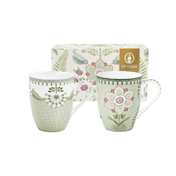 Krūzes Lily&Lotus Light Green, 350ml, 2gab.