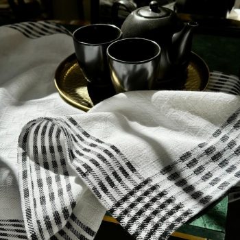 Virtuves dvielis White-Black, 50x70cm