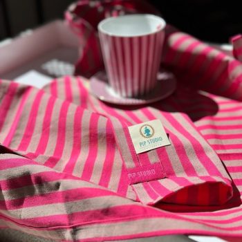 Virtuves dvieļi Stripes Pink, 65x65cm, 2gab.