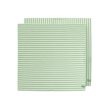 Virtuves dvieļi Stripes Light Green, 65x65cm, 2gab.