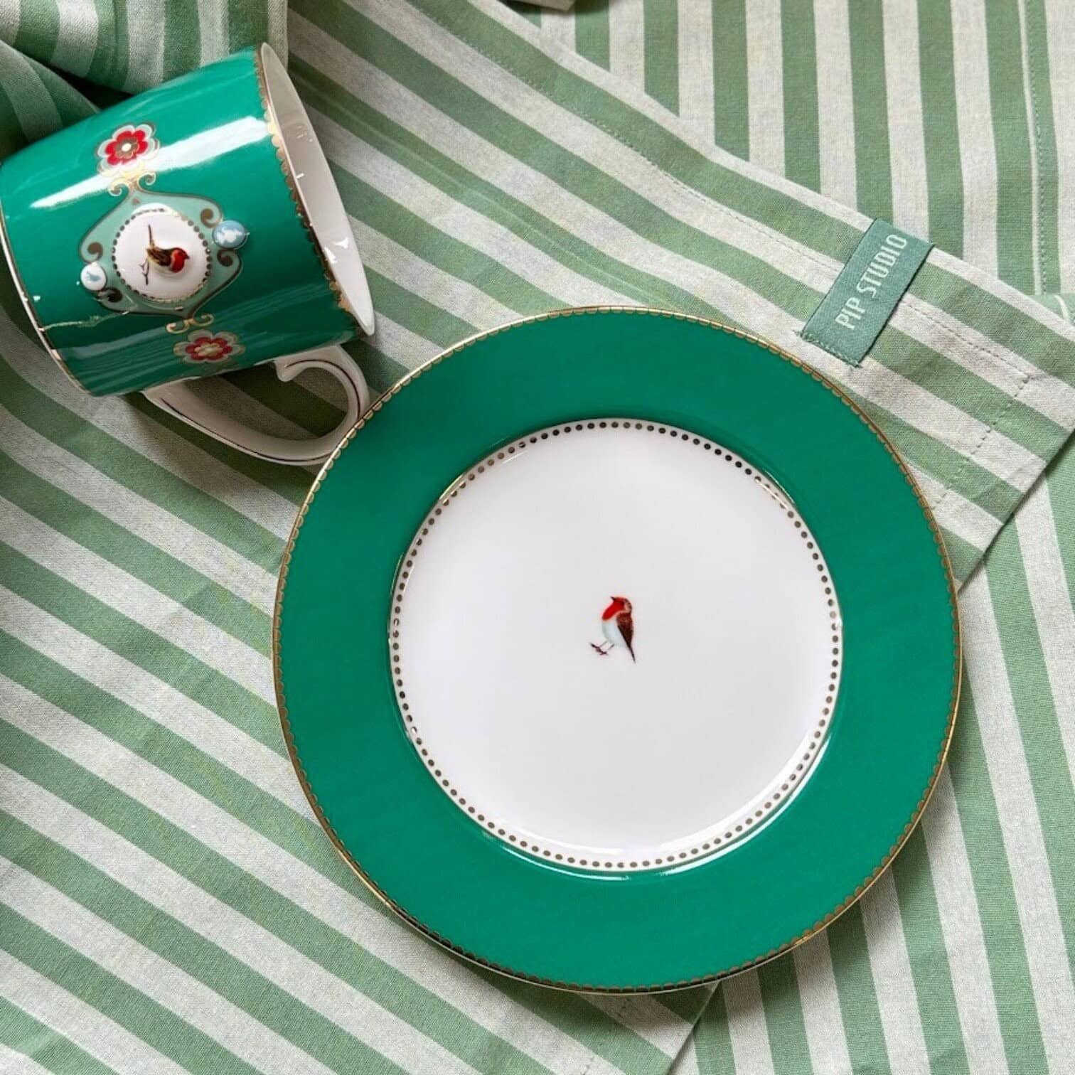 Šķīvis Love Birds Emerald, 17cm Šķīvis Love Birds Emerald, 17cm