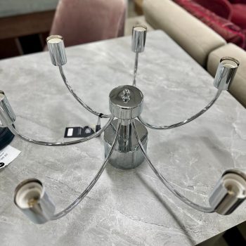 Griestu lampa Grace, sudraba