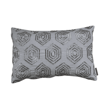 Spilvendrāna Beehive, pelēka, 40x60cm