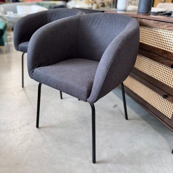 Krēsls Alani, melni, 2gab.