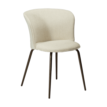 Ēdamgalda krēsls EDEN, boucle white