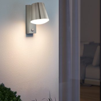 Sienas lampa Caldiero, ar kustības sensoru