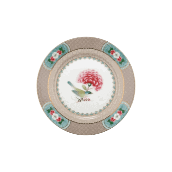 Šķīvis Blushing Birds haki, 17cm