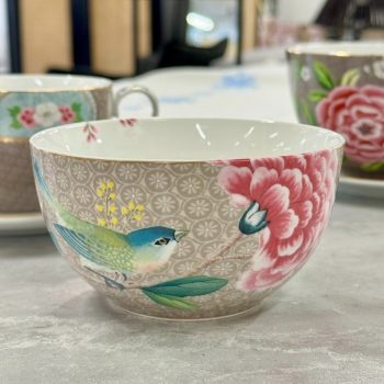 Bļoda Blushing Birds haki, 12cm