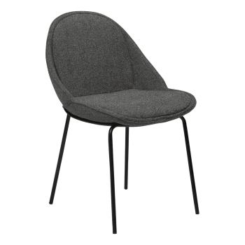 Ēdamgalda krēsls ARCH, boucle grey