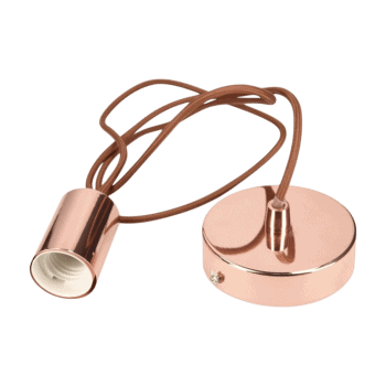 Patronas vads ar griestu rozeti, vara toņa