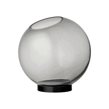 Vāze Globe, melna, 17x17cm