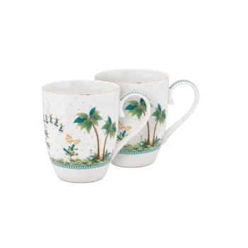 Krūzes Jolie Dots Gold, 2gab., 350ml