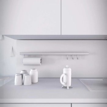 Plaukts virtuvei Horizon, hromēts alumīnijs