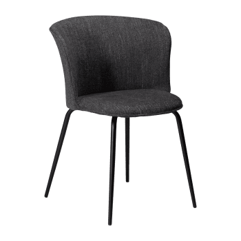 Ēdamgalda krēsls EDEN, boucle black