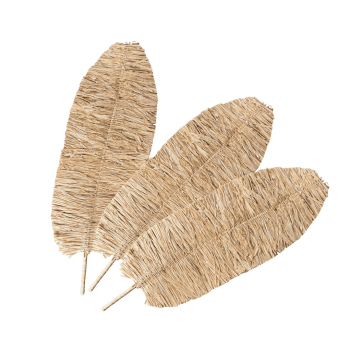 Sienas dekors Raphia, bambusa, 3gab.