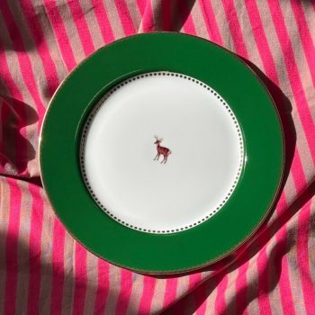 Šķīvis Love Birds Dark Green, 21cm