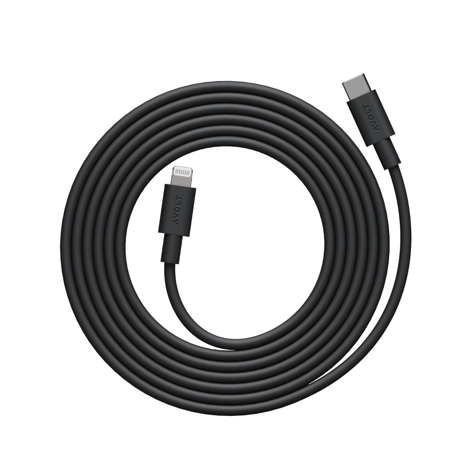 Kabelis USB-C uz Lightning, 2m, Stockholm Black Kabelis USB-C uz Lightning, 2m, Stockholm Black