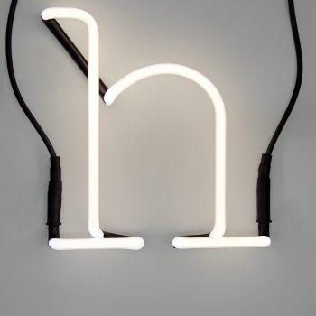 Gaismas burts Neon Font H