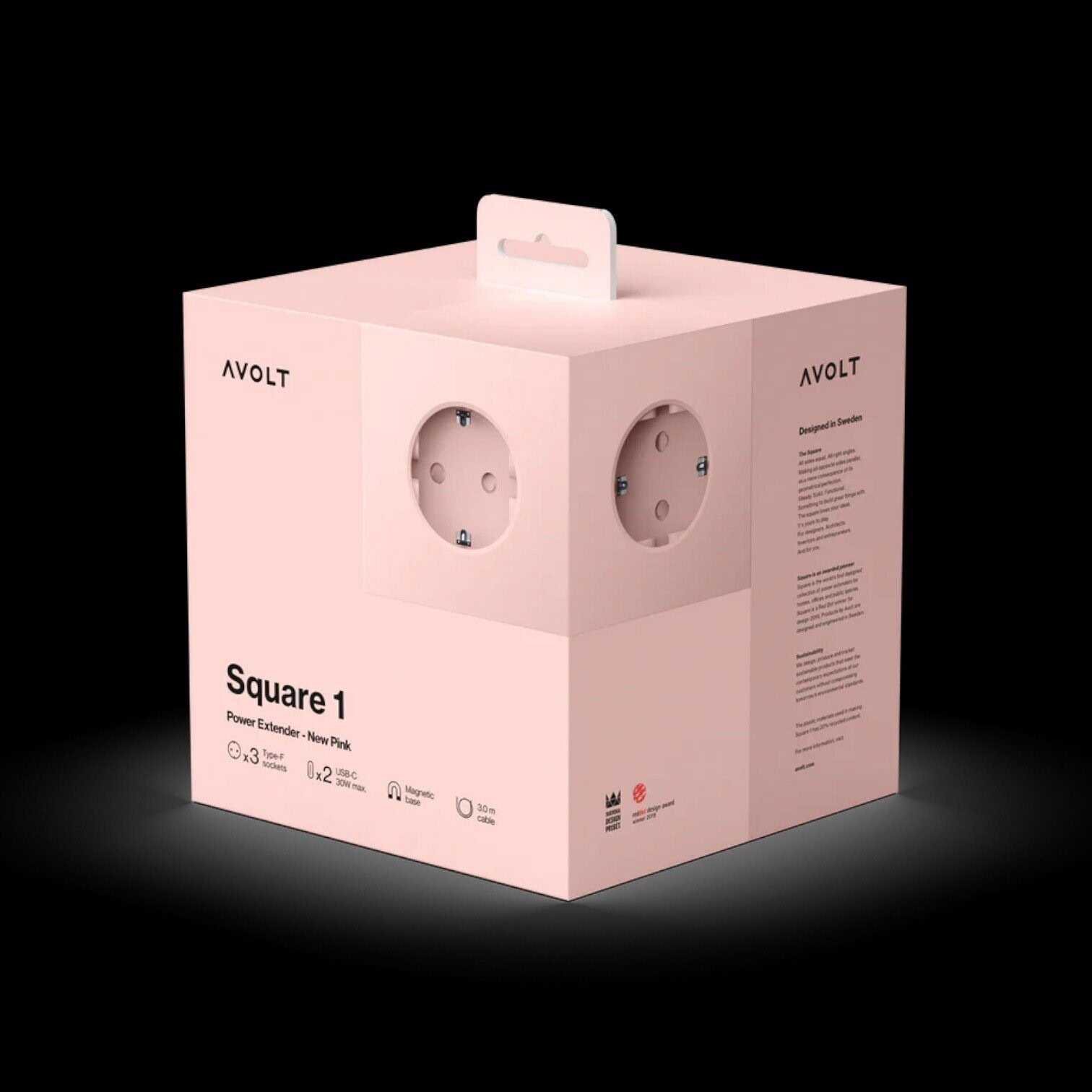 Sadalītājs/ pagarinātājs Square 1, 1.8m, New Pink Sadalītājs/ pagarinātājs Square 1, 1.8m, New Pink