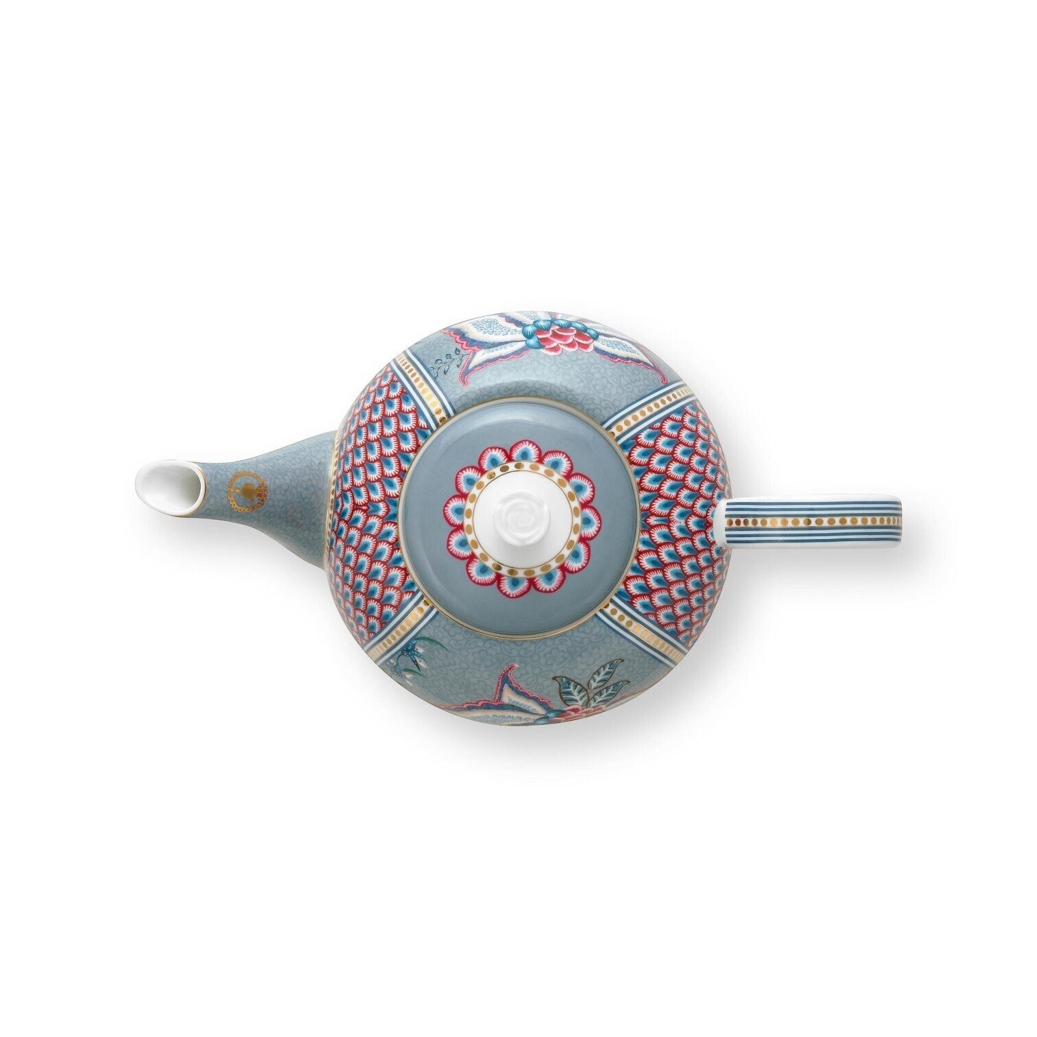 Tējkanna Large Flower Festival Light Blue 1.6l Tējkanna Large Flower Festival Light Blue 1.6l