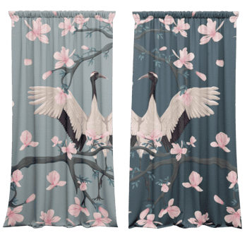 Aizkari Hanami, 147x250cm, 2gab.